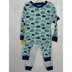 Koala Kids 2-Pack Toddler Pajama Set 24M Cotton Cloud & Striped Design
